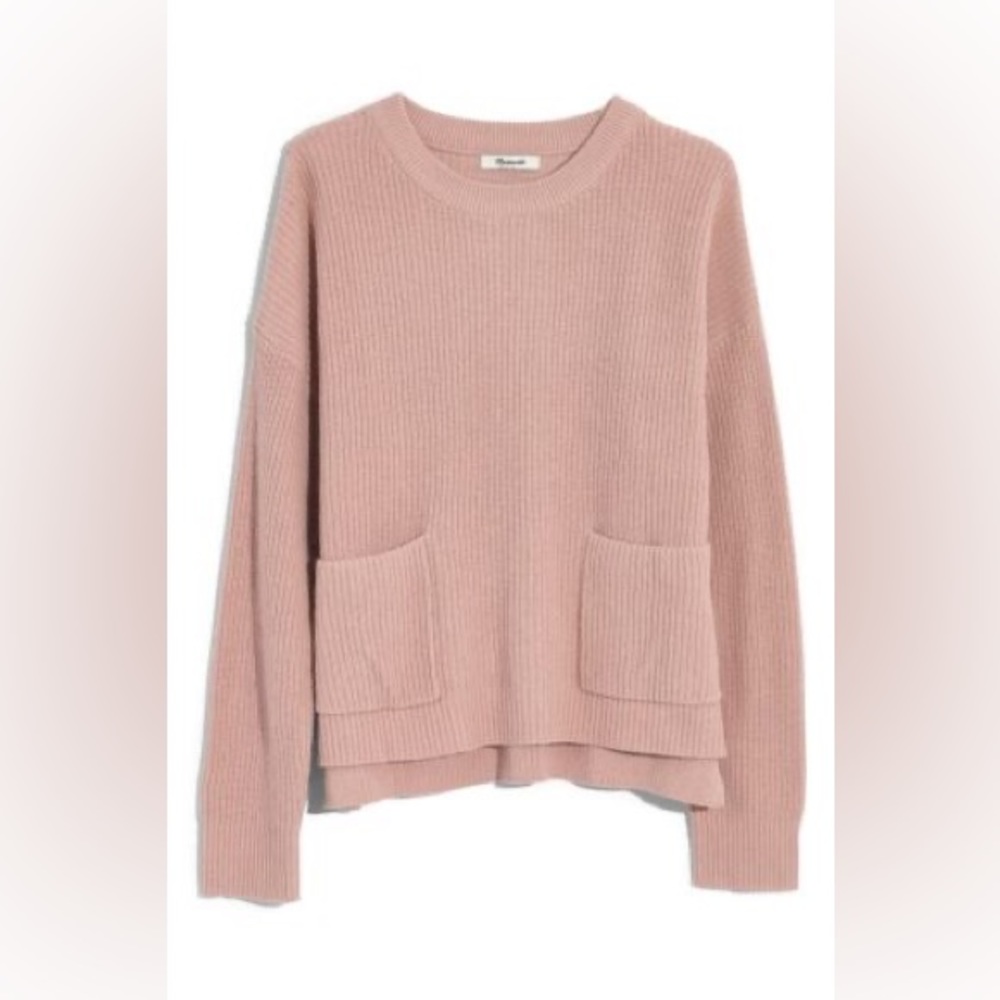 Nwt Madewell Patch Pocket Pullover Knit Sweater S… - image 2